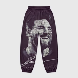 Женские джоггеры оверсайз 3D Лионель Месси с автографом