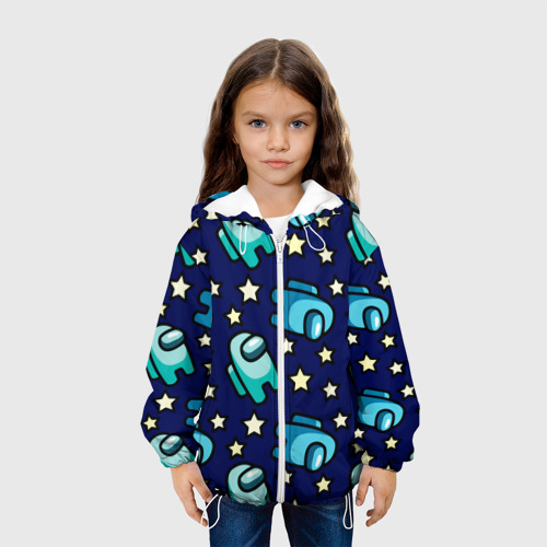 Детская куртка 3D Among Us Звёзды, цвет белый - фото 4
