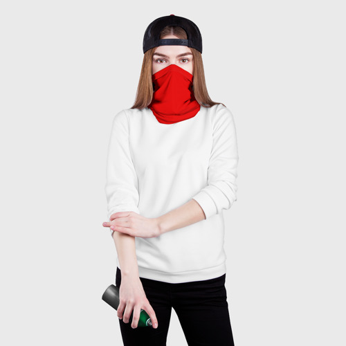 Бандана-труба 3D Красная маска, цвет 3D печать - фото 2