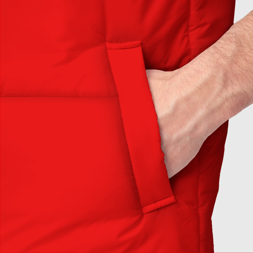 Мужской жилет утепленный 3D Красная маска, цвет светло-серый - фото 6
