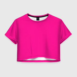 Женская футболка Crop-top 3D Розовый