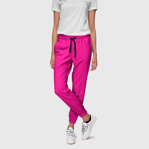 Женские брюки 3D Розовый, цвет 3D печать - фото 3
