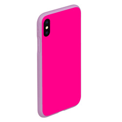 Чехол для iPhone XS Max матовый Розовый - фото 2