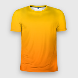 Мужская футболка 3D Slim Оранжевый градиент