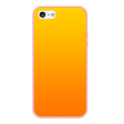 Чехол для iPhone 5/5S матовый Оранжевый градиент