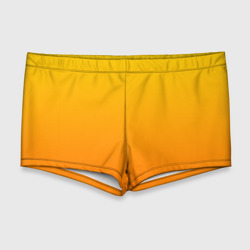 Мужские купальные плавки 3D Оранжевый градиент