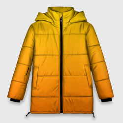 Женская зимняя куртка Oversize Оранжевый градиент