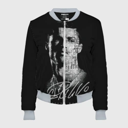 Женский бомбер 3D Кристиано Рональдо автограф