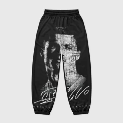 Женские джоггеры оверсайз 3D Кристиано Рональдо автограф