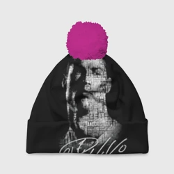 Шапка 3D c помпоном Кристиано Рональдо автограф