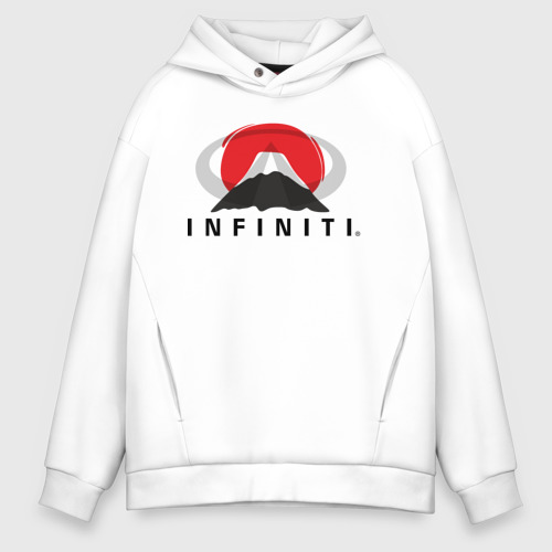 Мужское худи Oversize хлопок Infiniti , цвет белый