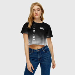 Женская футболка Crop-top 3D Infiniti - фото 2