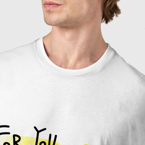 Мужская футболка хлопок Кактус, цвет белый - фото 6