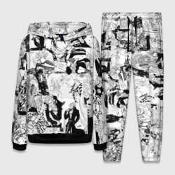 Женский костюм с толстовкой 3D 7 смертных грехов. Манга-паттерн