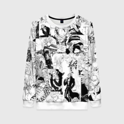 Женский свитшот 3D 7 смертных грехов. Манга-паттерн