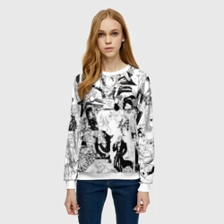 Женский свитшот 3D 7 смертных грехов. Манга-паттерн - фото 2