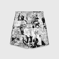 Детские спортивные шорты 3D 7 смертных грехов. Манга-паттерн