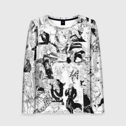 Женский лонгслив 3D 7 смертных грехов. Манга-паттерн