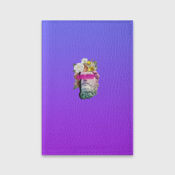 Обложка для паспорта матовая кожа Абстракция цветы в голове