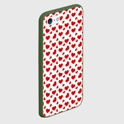 Чехол для iPhone 5/5S матовый Сердечки - фото 2