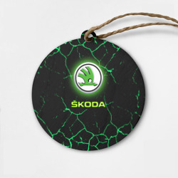 Деревянная игрушка круг Skoda