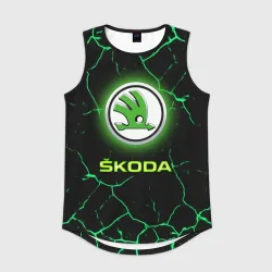 Мужская спортивная майка 3D Skoda