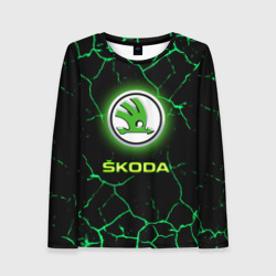 Женский лонгслив 3D Skoda