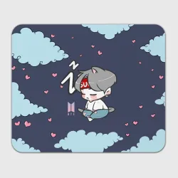 Прямоугольный коврик для мышки BTS Sleep