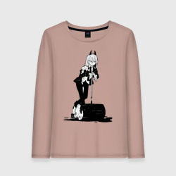 Женский лонгслив хлопок Человек бензопила Пауэр