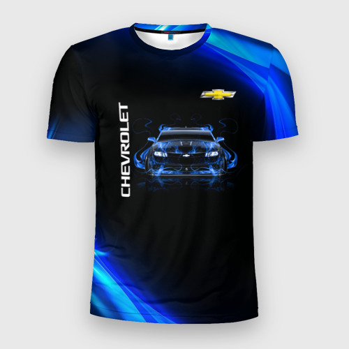 Мужская футболка 3D Slim Chevrolet, цвет 3D печать
