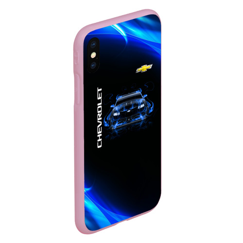 Чехол для iPhone XS Max матовый Chevrolet, цвет розовый - фото 3