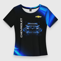 Женская футболка 3D Slim Chevrolet