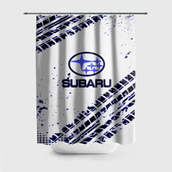 Штора 3D для ванной Subaru