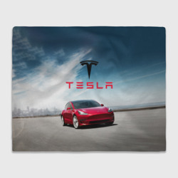 Плед 3D Tesla Model 3