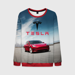 Мужской свитшот 3D Tesla Model 3