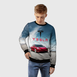 Детский свитшот 3D Tesla Model 3 - фото 2