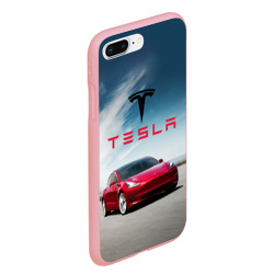 Чехол для iPhone 7Plus/8 Plus матовый Tesla Model 3 - фото 2