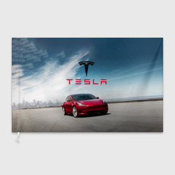 Флаг 3D Tesla Model 3