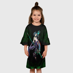 Детское платье 3D Genshin Impact - Xiao - фото 2