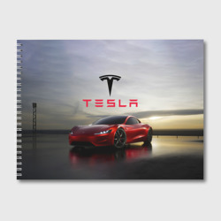 Альбом для рисования Tesla Roadster