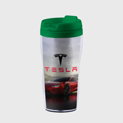 Термокружка-непроливайка Tesla Roadster