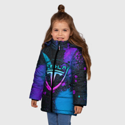 Зимняя куртка для девочек 3D Tesla neon - фото 2