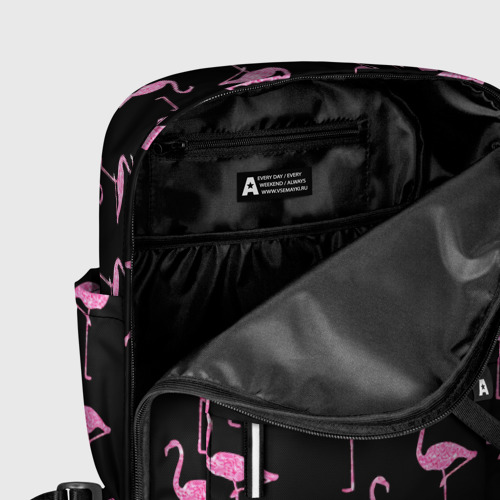 Женский рюкзак 3D Фламинго Чёрная - фото 6