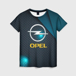 Женская футболка 3D Opel Опель