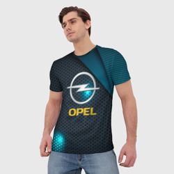 Мужская футболка 3D Opel Опель - фото 2