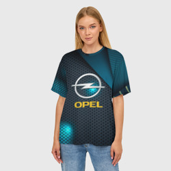 Женская футболка oversize 3D Opel Опель - фото 2