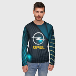 Мужской лонгслив 3D Opel Опель - фото 2