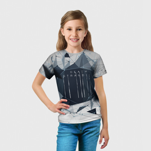 Детская футболка 3D с принтом DEATH STRANDING, вид сбоку #3