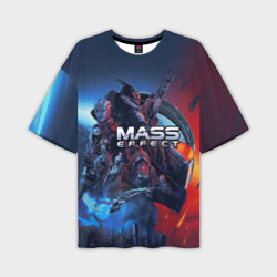 Мужская футболка oversize 3D Mass Effect Legendary ed