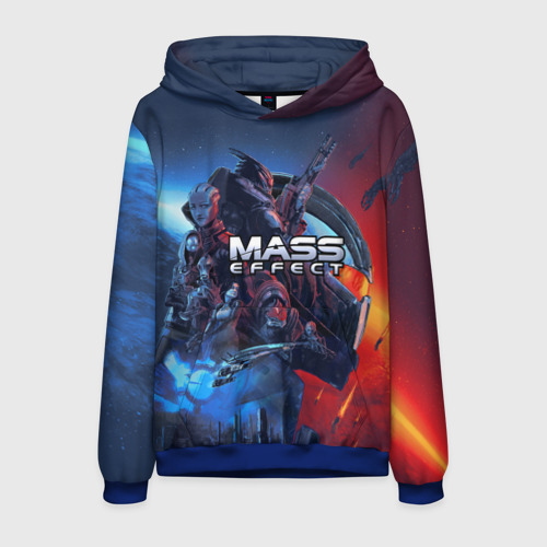 Мужская толстовка 3D Mass Effect Legendary ed, цвет синий